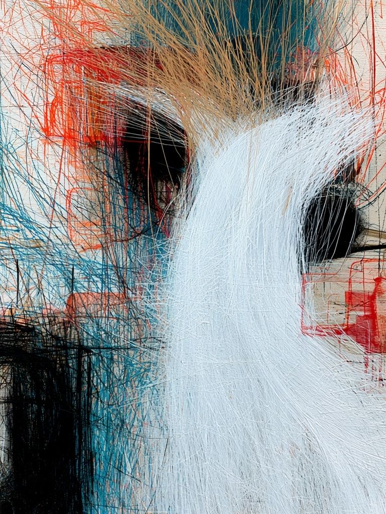 Abstract Brush Texture Poster. poster detail