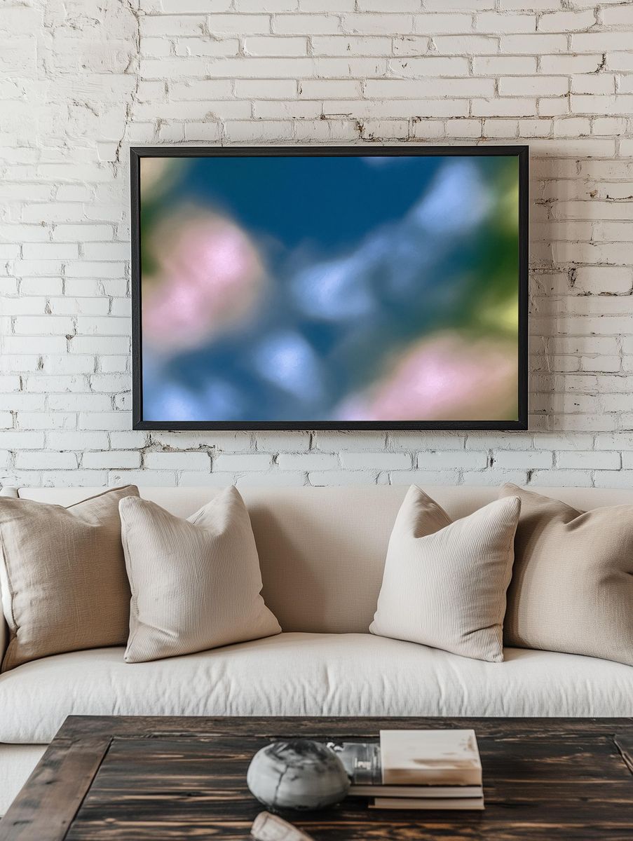 Soft Bokeh Abstract Poster. room preview