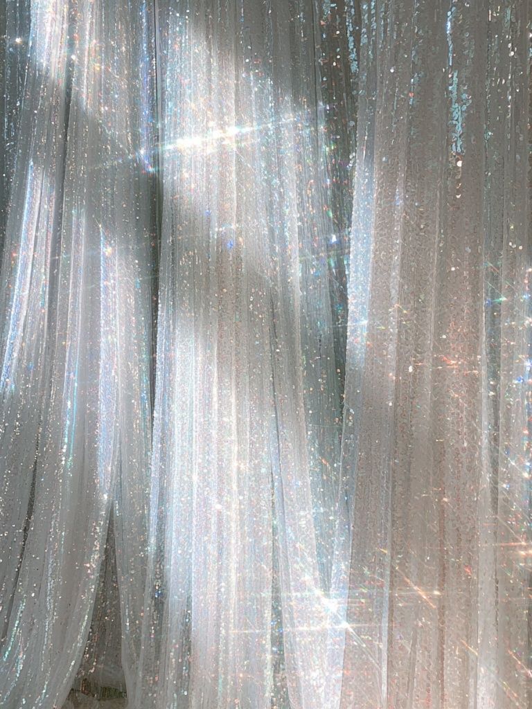 Iridescent Curtain Abstract Poster. poster — abstract art