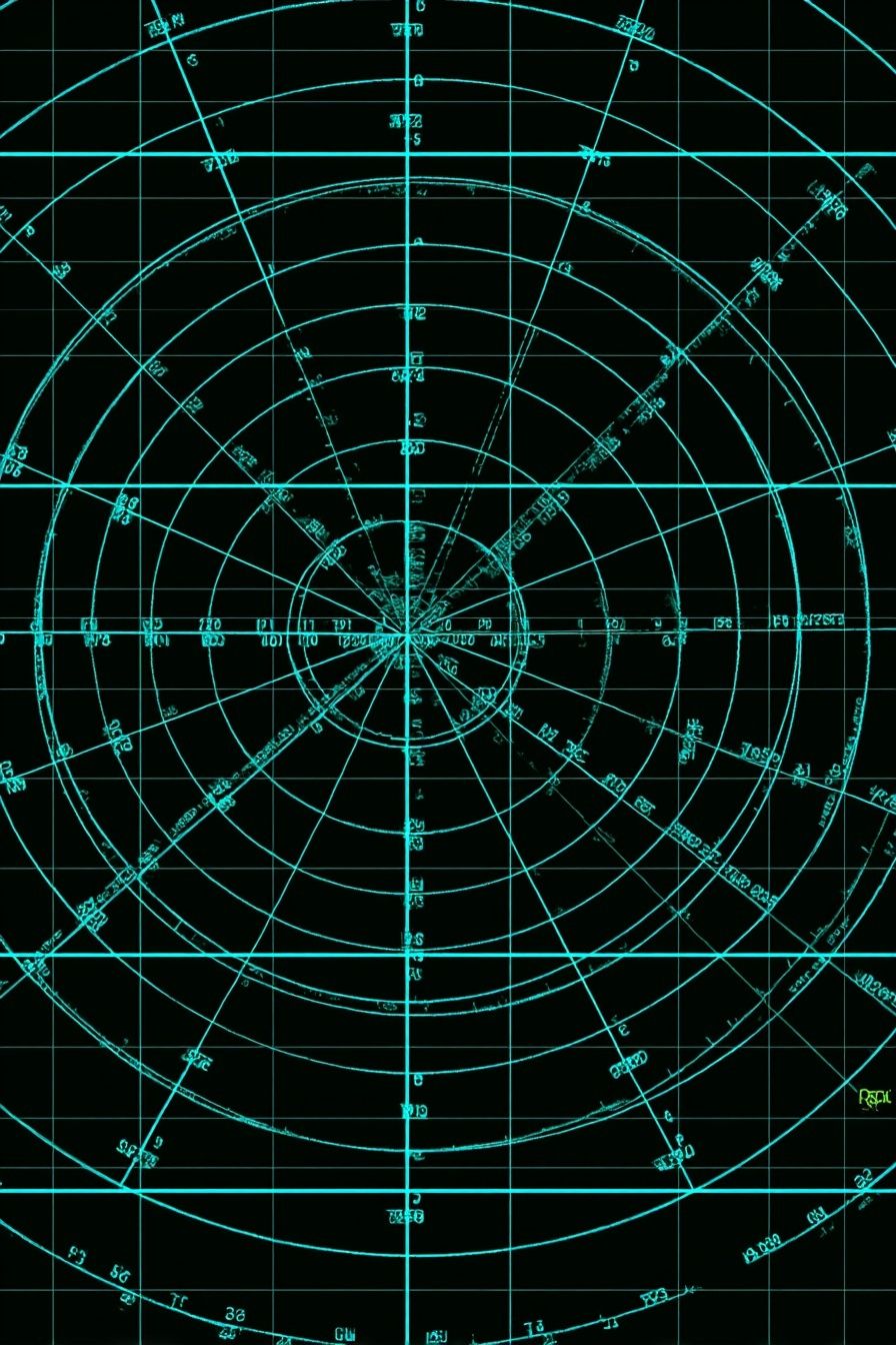 Celestial Radar Grid Poster. poster detail