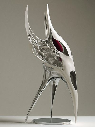 Abstract Chrome Sculpture Poster.