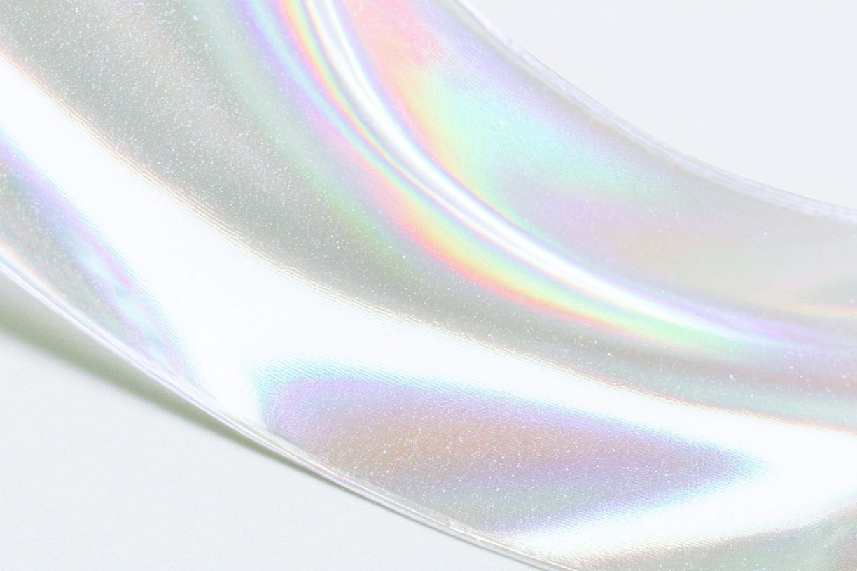 Iridescent Ribbon Abstract Print. poster — abstract art