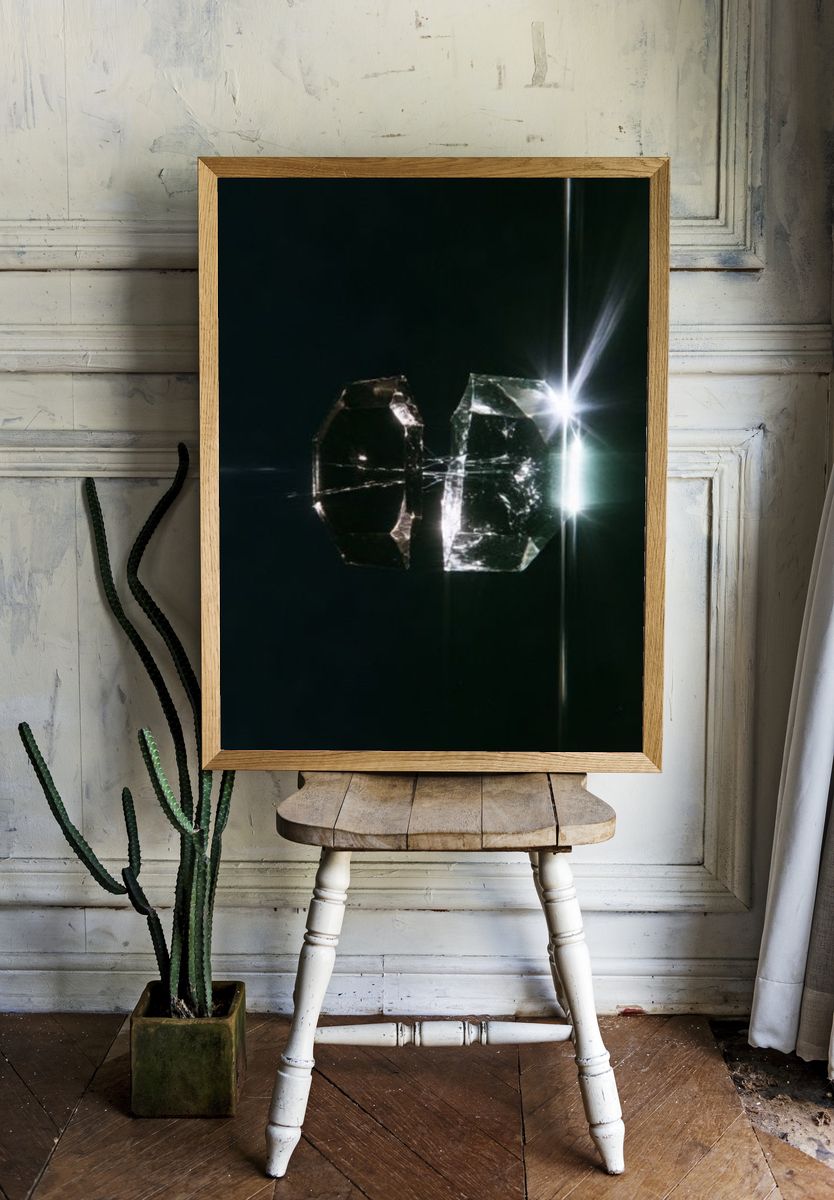 Crystal Light Abstract Poster. — room view 1