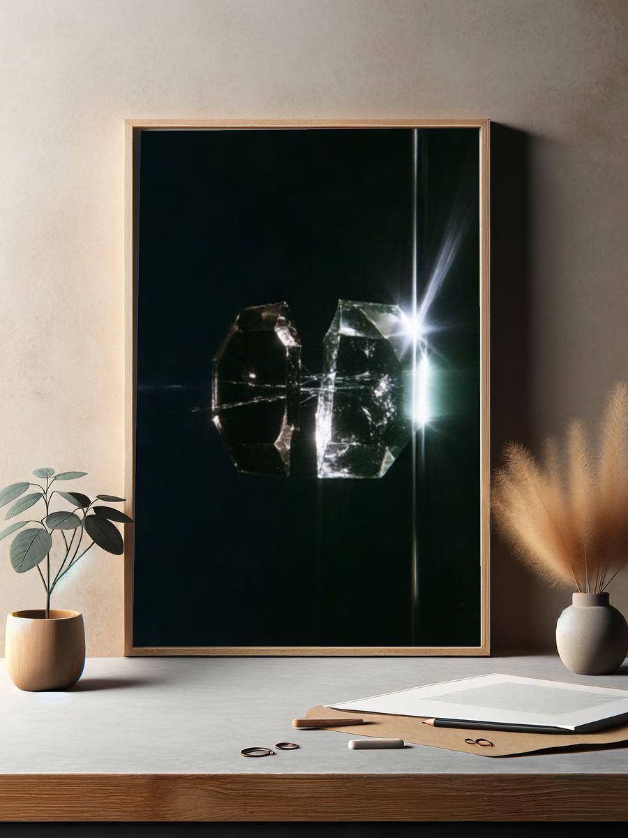 Crystal Light Abstract Poster. — room view 2