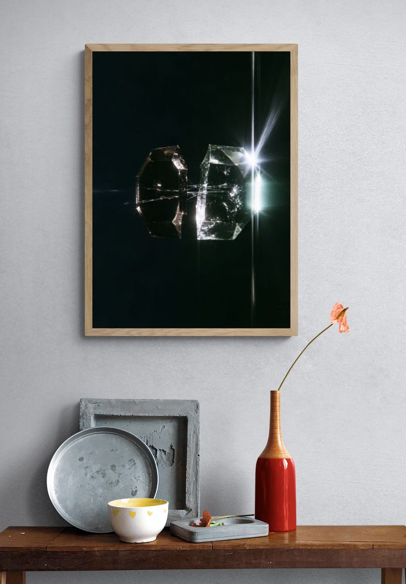 Crystal Light Abstract Poster. — room view 3