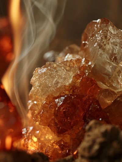 Amber Crystal Abstract Poster. poster