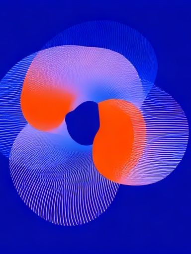 Electric Orbital Abstract Poster. poster — abstract art
