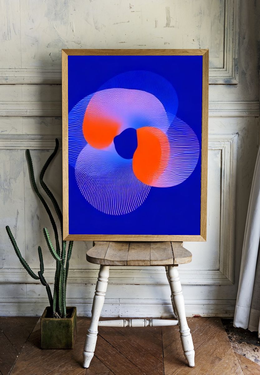 Electric Orbital Abstract Poster. room preview