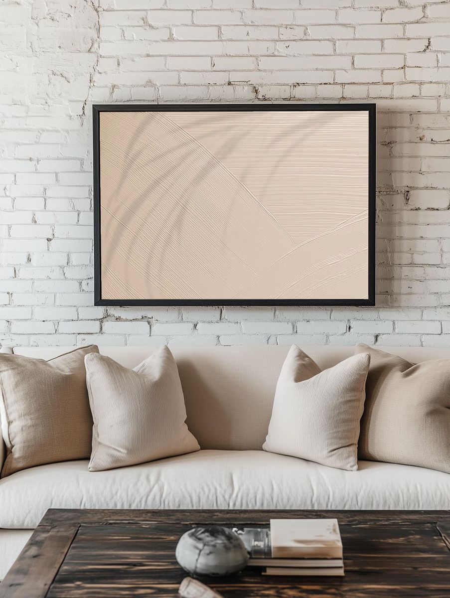 Brown brush stroke textured background room preview