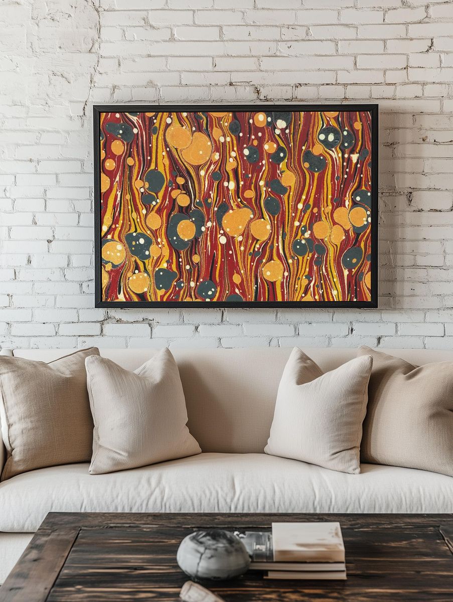 Vintage abstract pattern background. Remixed. — room view 1