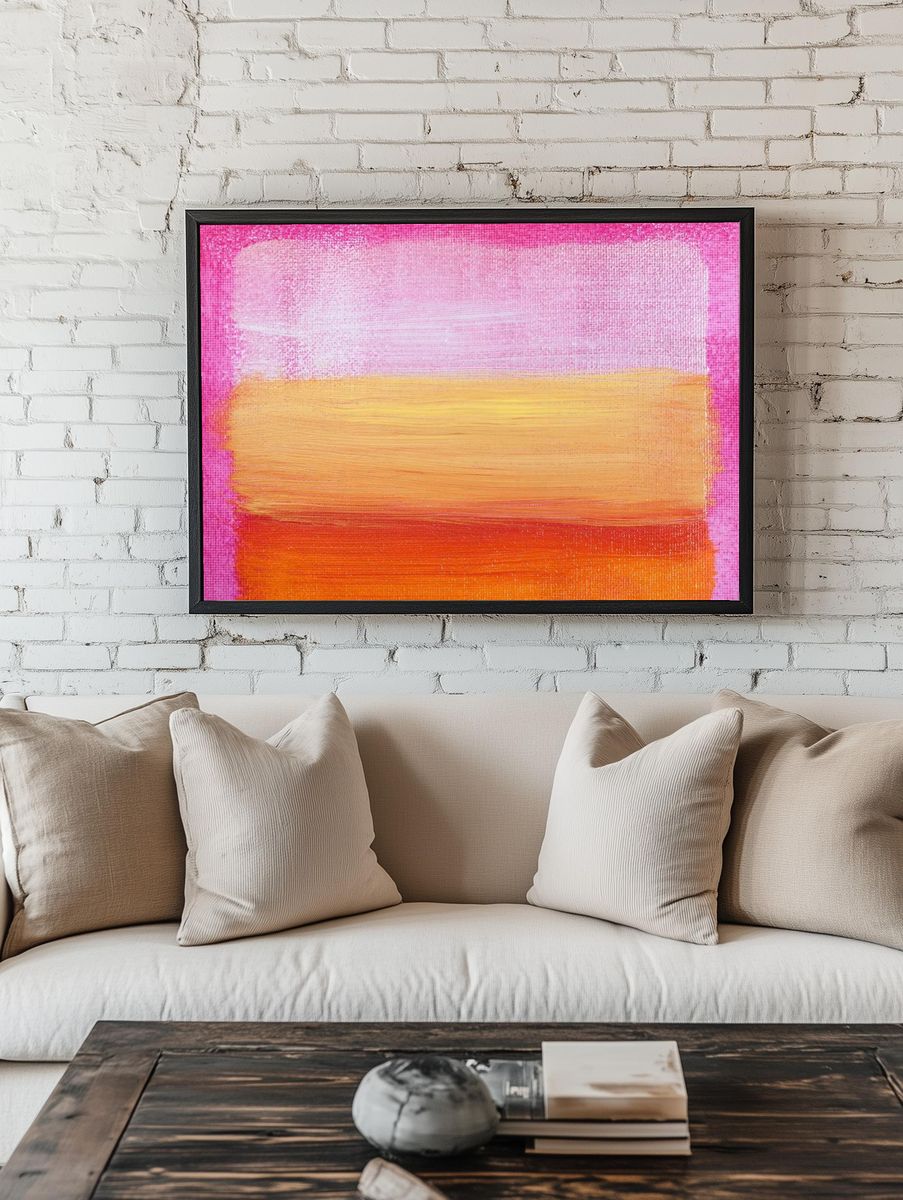 Abstract painting, textured, art, background. — room view 1