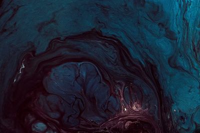 Abstract grunge blue watercolor patterned.