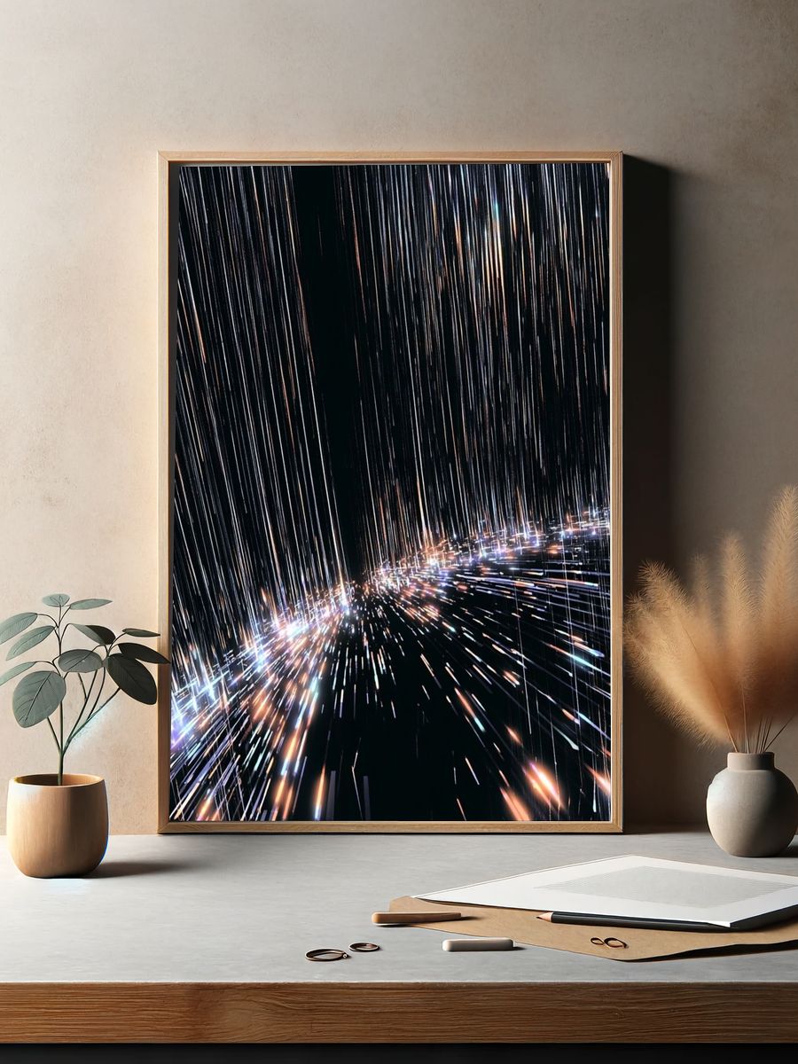 Light Speed Abstract Poster. — room view 2