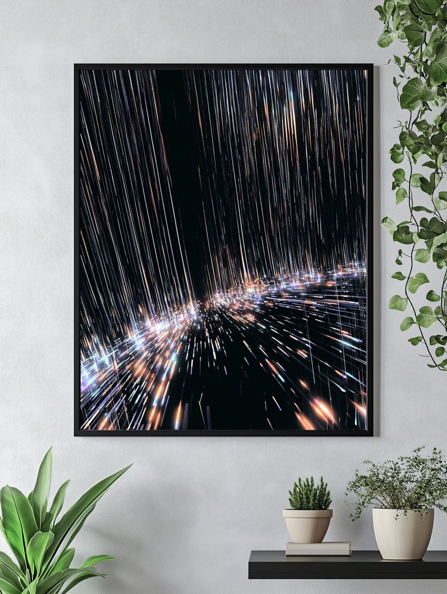 Light Speed Abstract Poster. — room view 4
