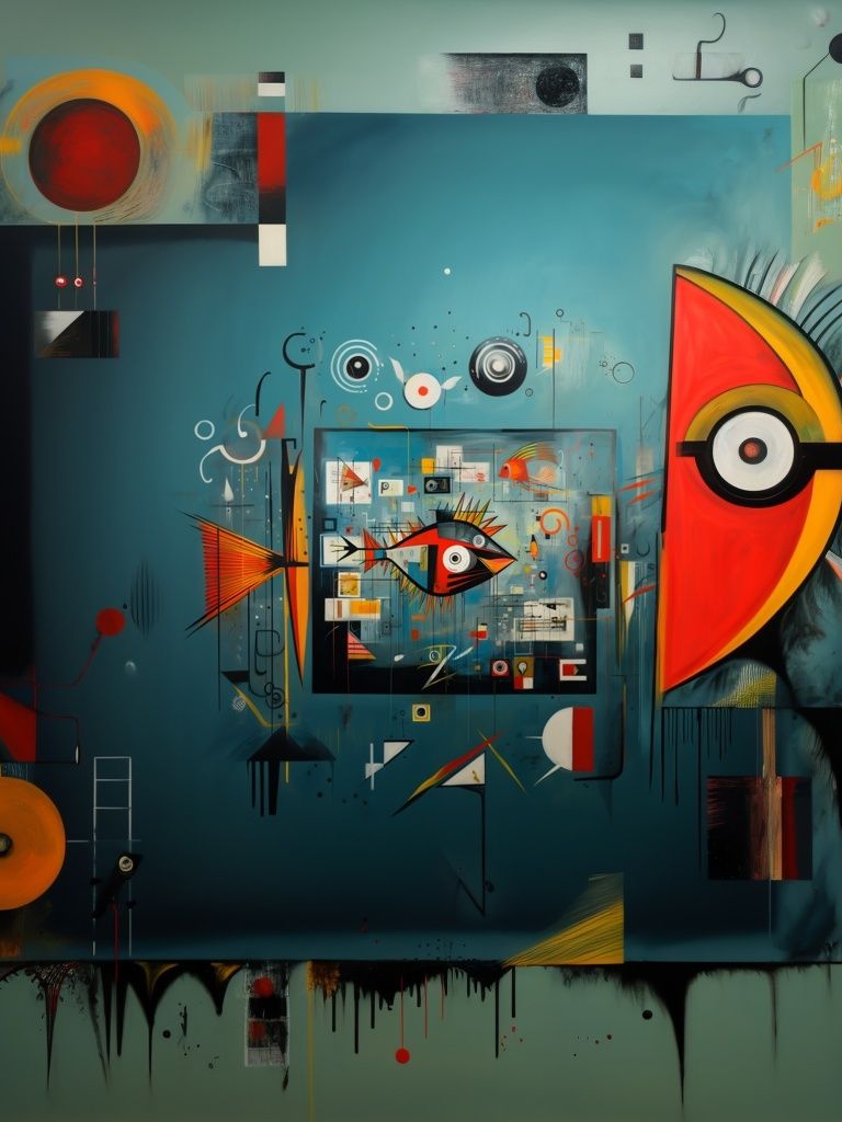 Geometric Eye Abstract Poster. poster detail