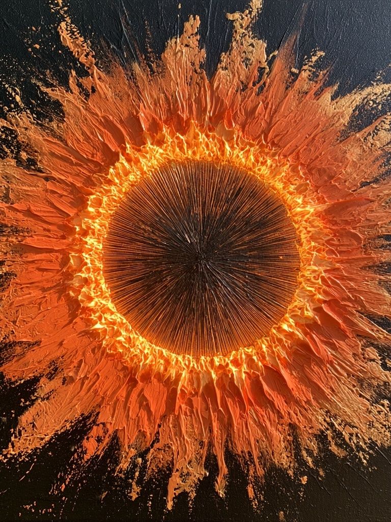 Solar Burst Abstract Poster. poster detail