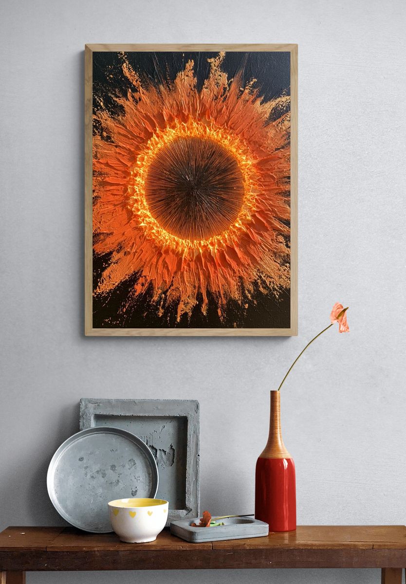 Solar Burst Abstract Poster. — room view 3
