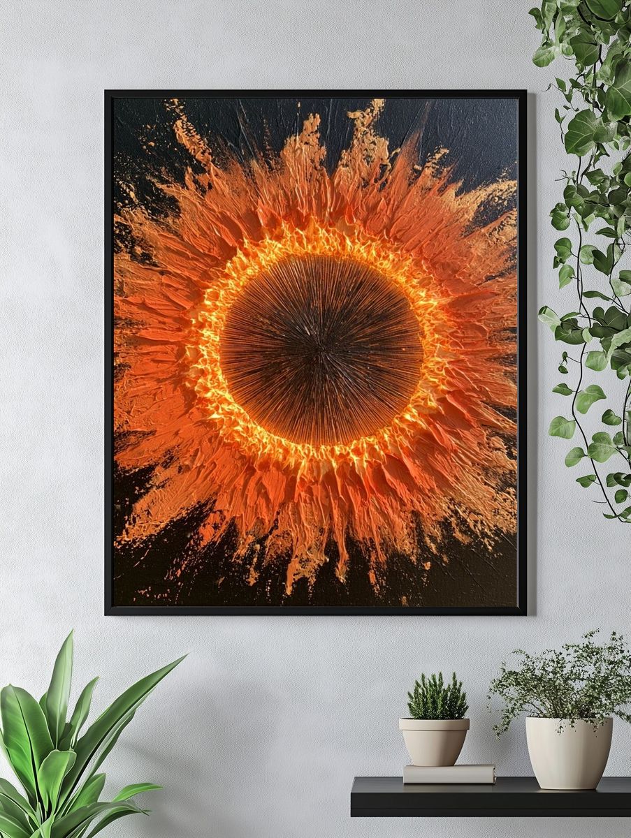 Solar Burst Abstract Poster. — room view 4
