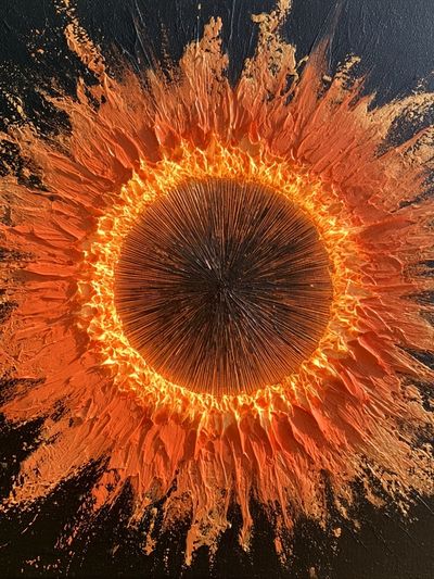 Solar Burst Abstract Poster. poster