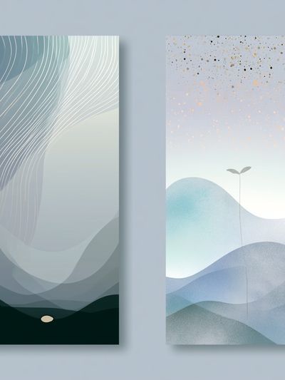 Dreamy Abstract Landscape Poster. poster