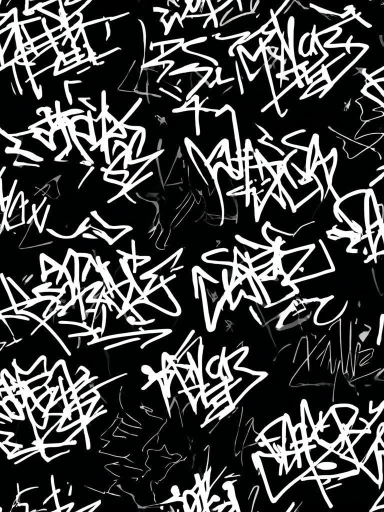 Graffiti Scribble Abstract Poster. poster detail