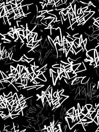 Graffiti Scribble Abstract Poster. poster print