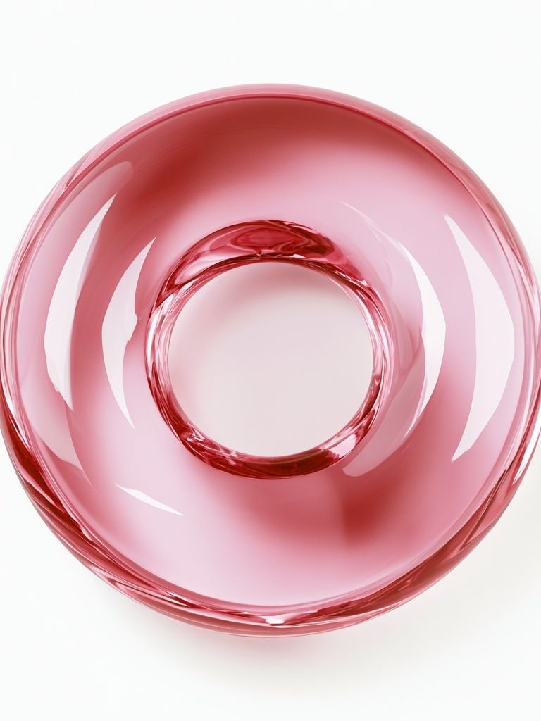 Pink Glass Orb Abstract Poster. poster detail