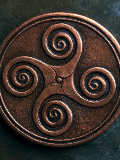Triskelion Spiral Symbol Print. poster