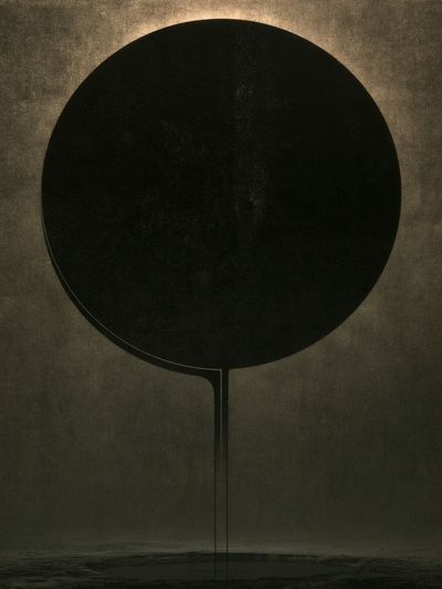 Dark Orb Abstract Poster.