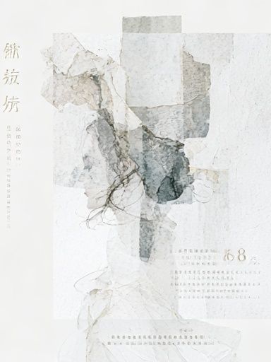 Abstract Ink Collage Poster. poster detail