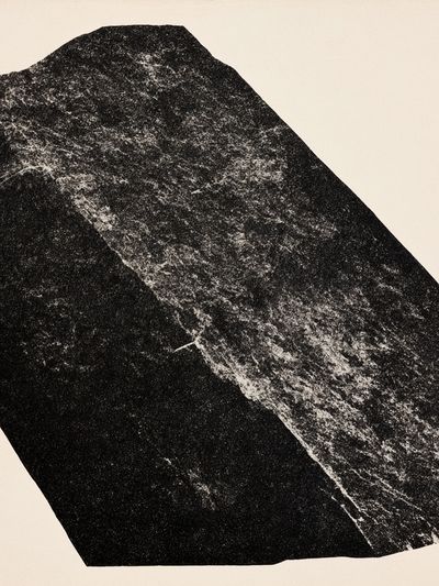 Monochrome Stone Texture Poster. poster