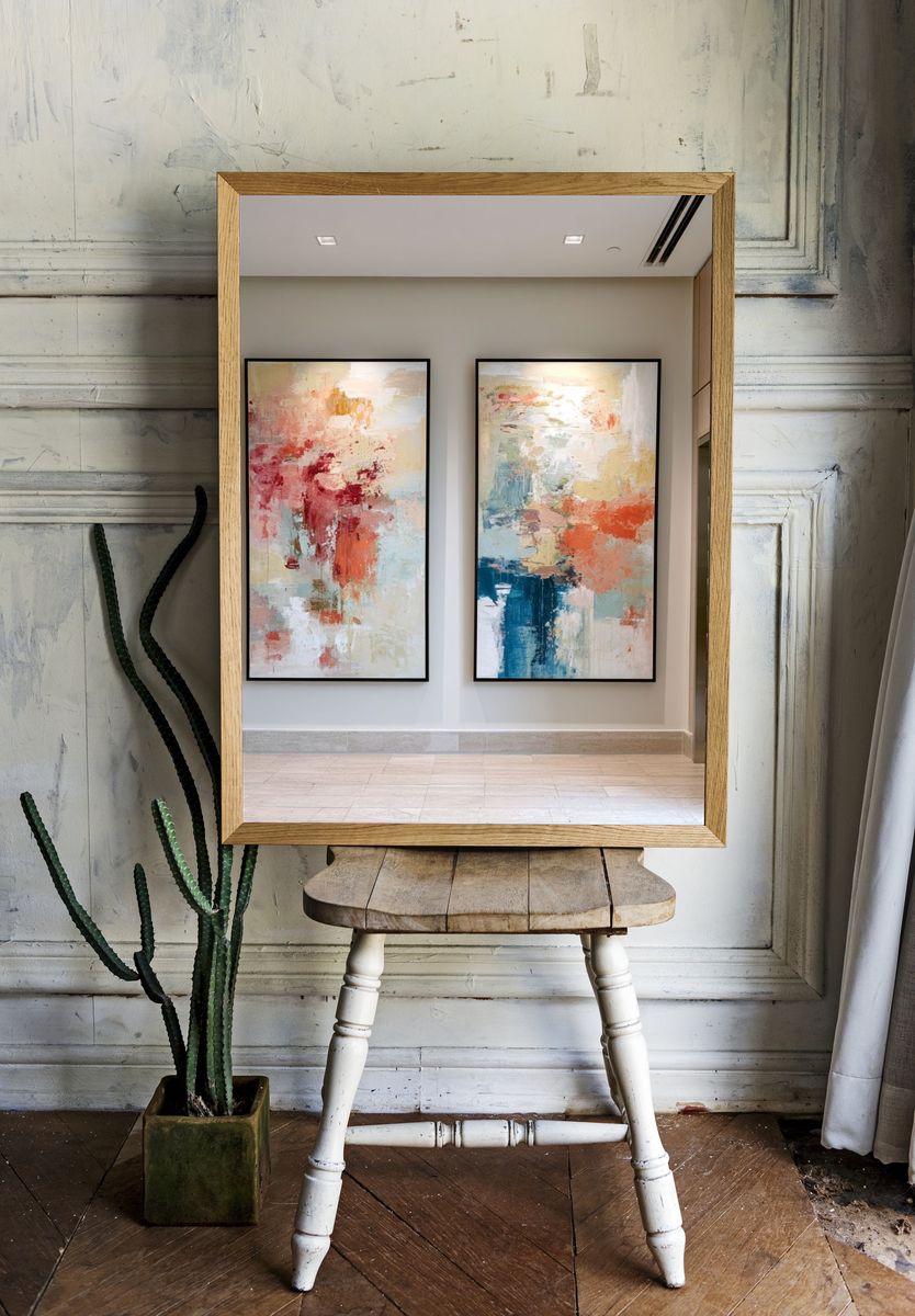 Abstract Color Field Poster Set. — room view 1