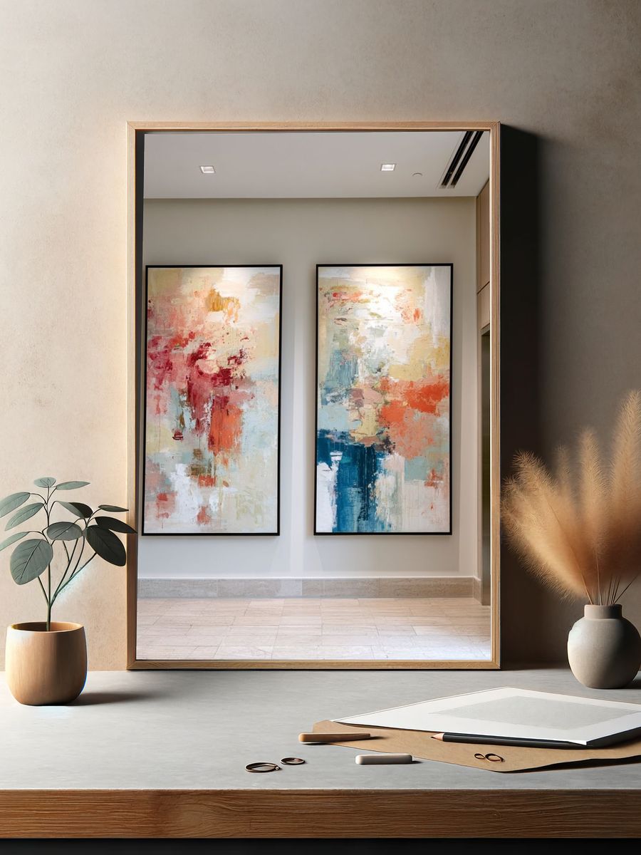 Abstract Color Field Poster Set. — room view 2