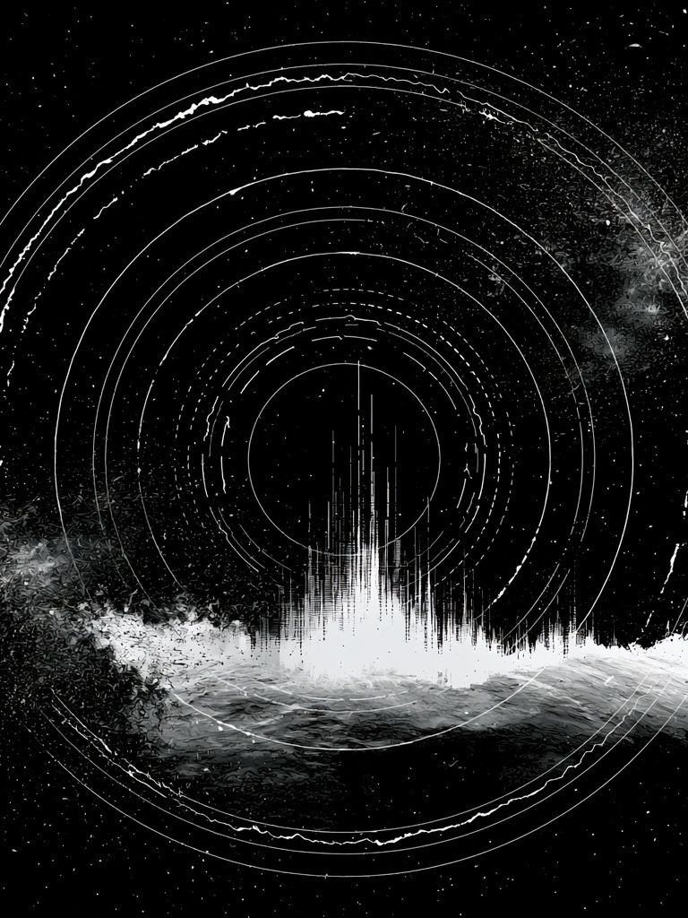 Celestial Orbit Abstract Print. poster — abstract art