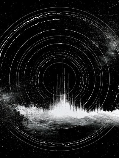 Celestial Orbit Abstract Print. poster