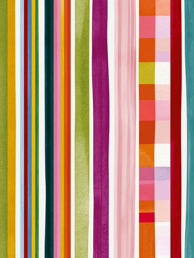 Colorful Vertical Stripes Abstract Poster. poster