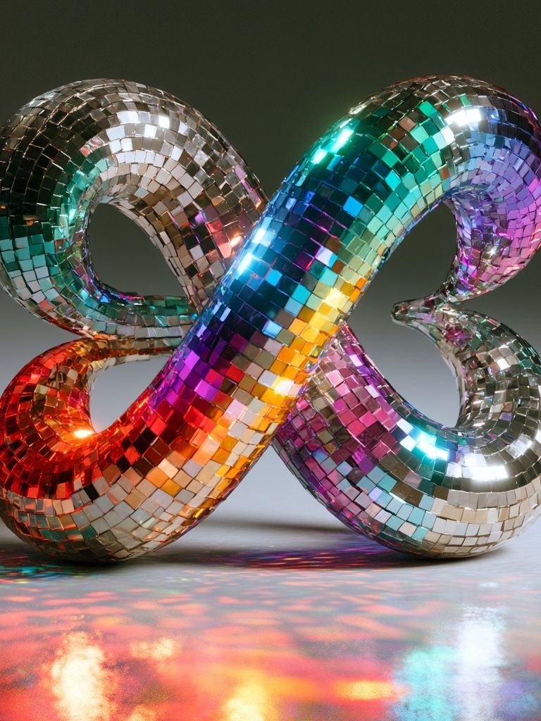 Disco Infinity Loop Poster. poster — abstract art