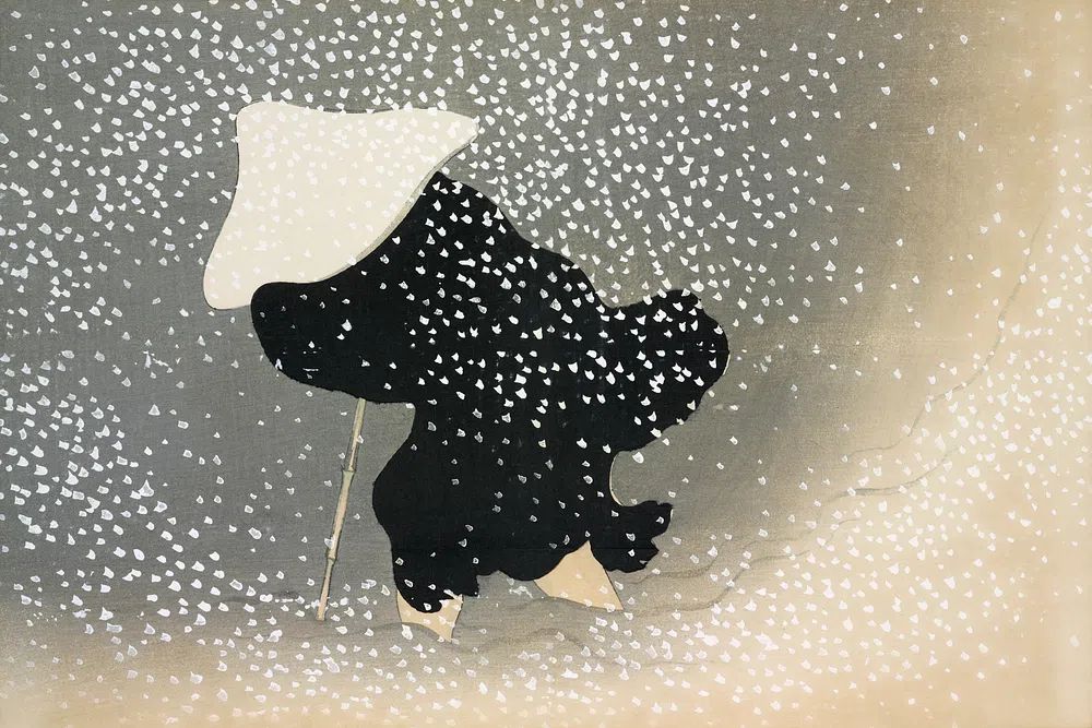Snow from Momoyogusa–Flowers of a Hundred Generations (ca. 1909–1910). poster detail