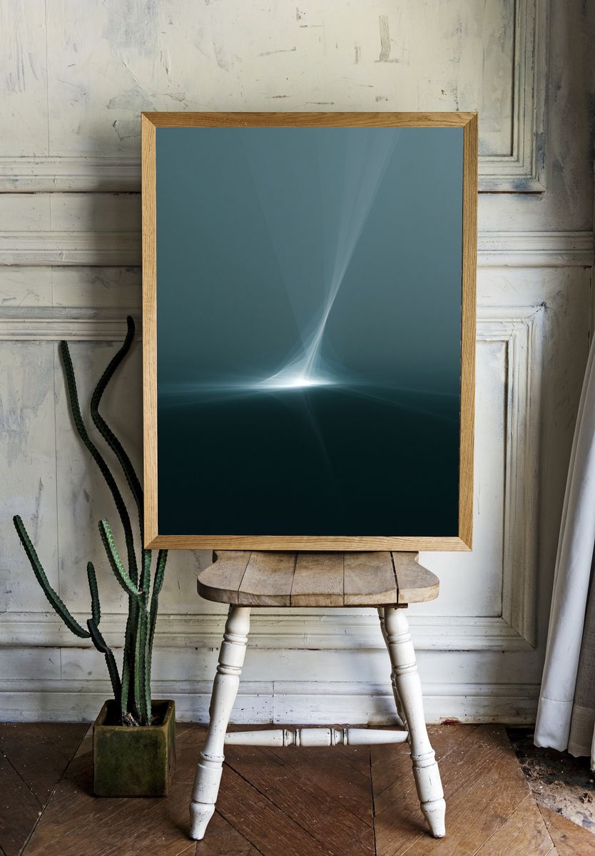 Ethereal Light Abstract Poster. — room view 1