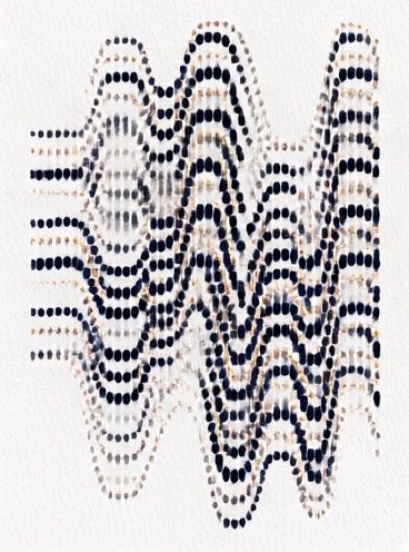 Wavy Dot Abstract Poster. poster detail
