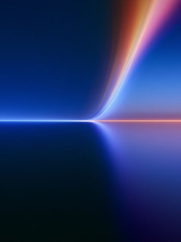 Neon Horizon Abstract Poster. poster detail