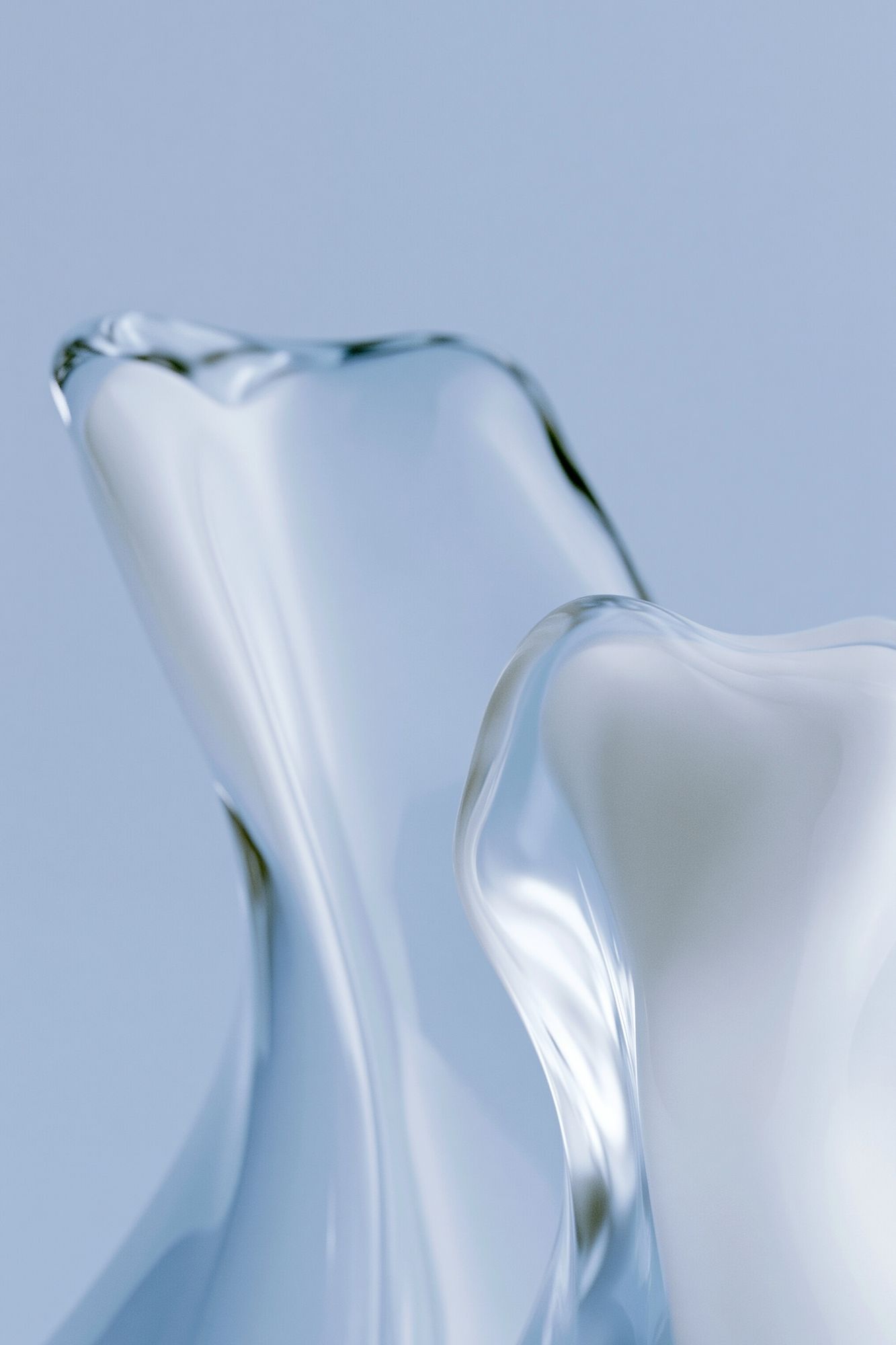 Glass Petals Abstract Print. poster detail