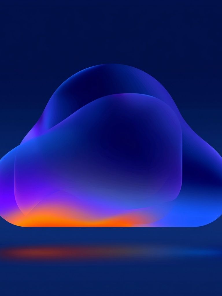 Neon Cloud Abstract Poster. poster detail