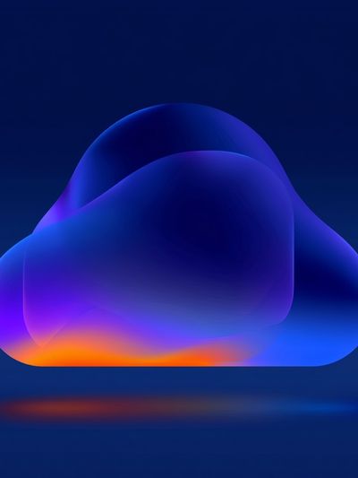 Neon Cloud Abstract Poster. poster