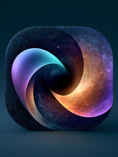 Cosmic Spiral Abstract Poster. poster