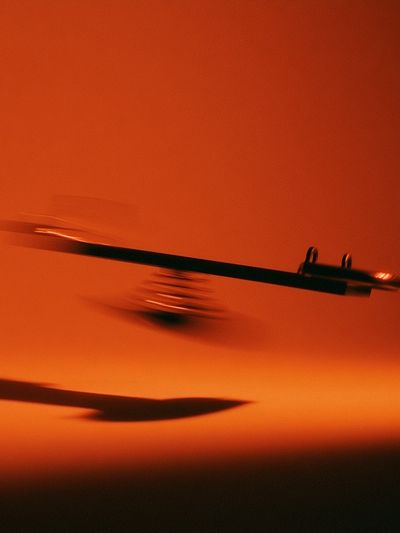 Abstract Orange Motion Poster.