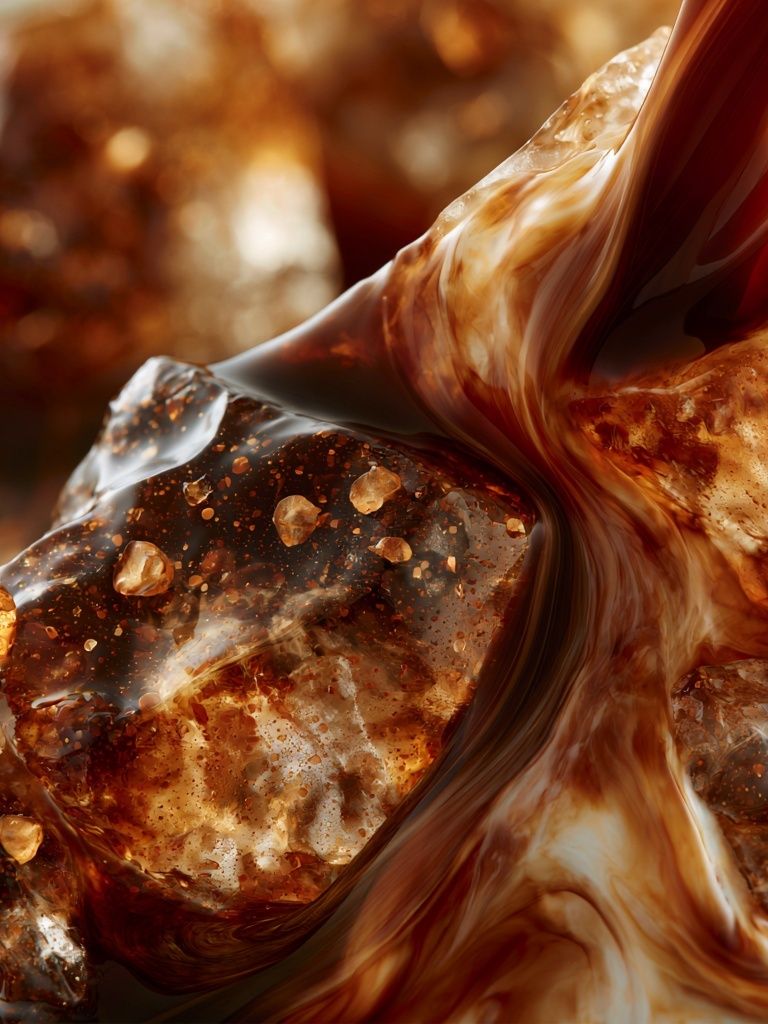 Amber Marble Abstract Poster. poster — abstract art