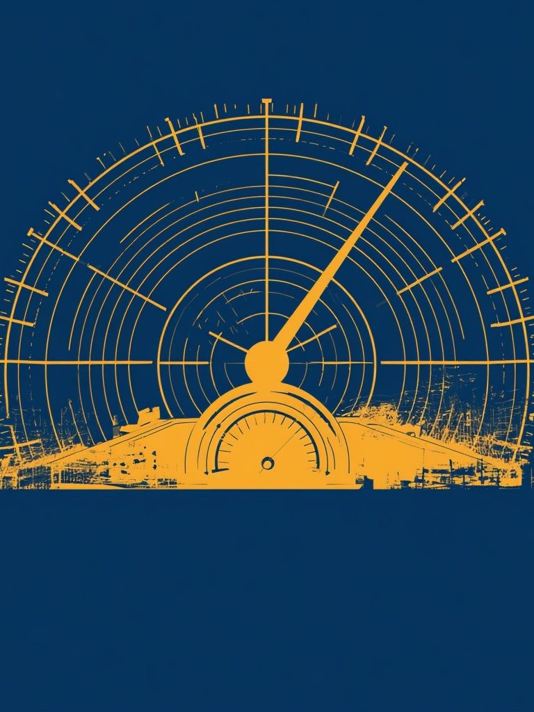 Celestial Radar Abstract Poster. poster detail