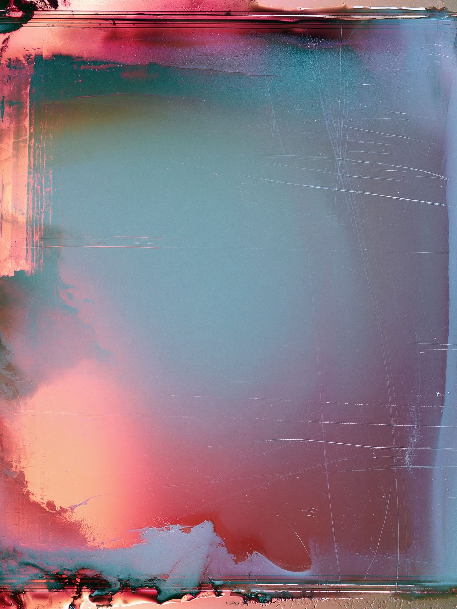 Neon Frost Abstract Poster. poster detail