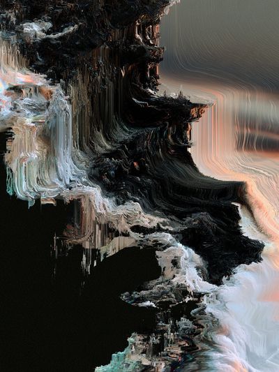 Glacial Rift Abstract Poster. poster